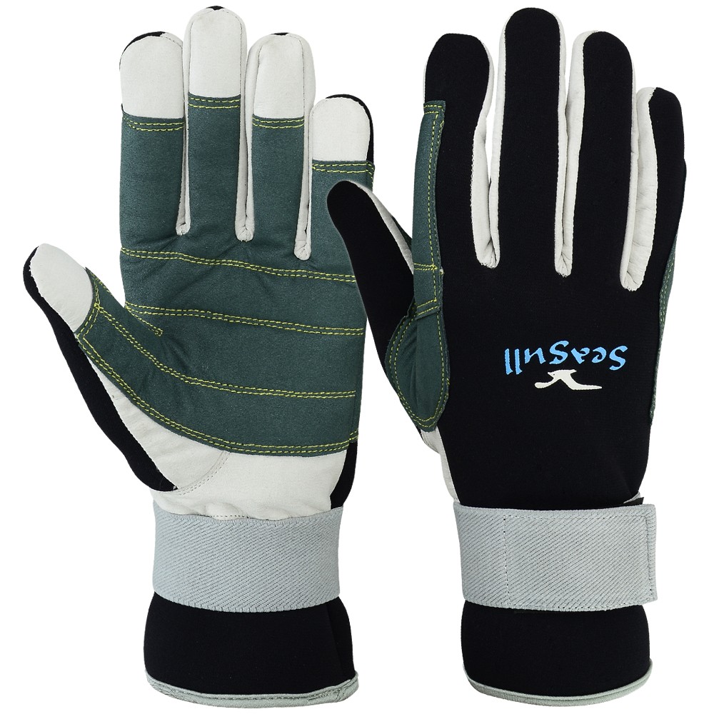 Neoprene Sailing Gloves, Strong AMARA with wrist straparound – Azure Wear UK