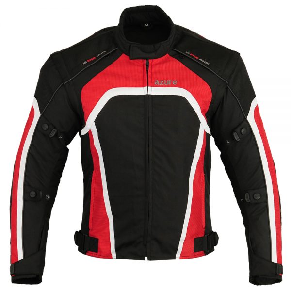 Men’s Motorbike Waterproof Jacket Red-2289 – Azure Wear UK